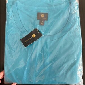 ☀️🏝️JM Collection Women's Teal Short Sleeve Top